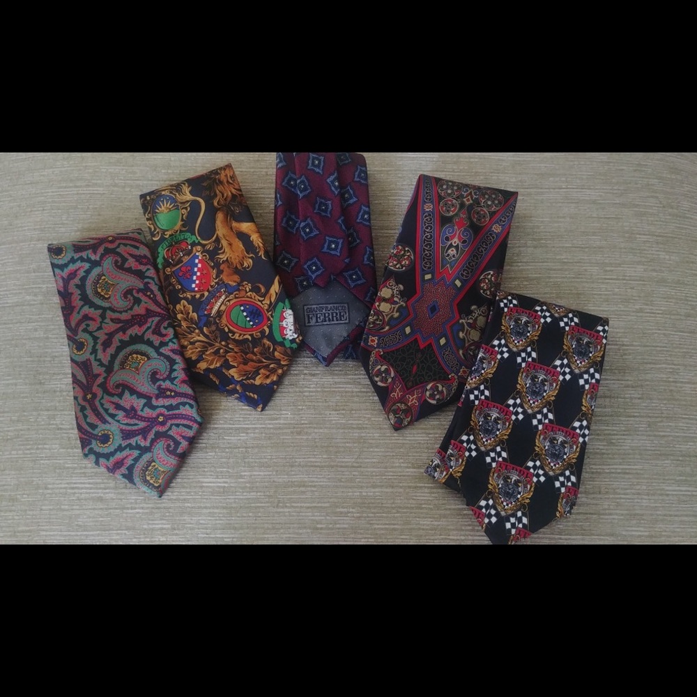 21 Designer Vintage Silk Ties BARGAIN!!! Armani+ - Picture 4 of 6
